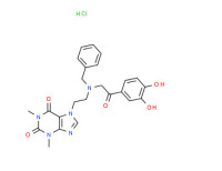 7-[2-[[2-(3,4-dihydroxyphenyl)-2-oxoethyl](phenylmethyl)amino]ethyl]-3,7-dihydro-1,3-dimethyl-1H-purine-2,6-dione monohydrochloride