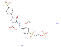 Disodium hydrogen 4,5-dihydro-4-[[2-methoxy-5-methyl-4-[[2-(sulphonatooxy)ethyl]sulphonyl]phenyl]azo]-5-oxo-1-(4-sulphonatophenyl)-1H-pyrazole-3-carboxylate