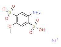 Sodium hydrogen -2-amino-5-methoxybenzene-1,4-disulphonate