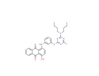 1-[[3-[[4-(dibutylamino)-6-fluoro-1,3,5-triazin-2-yl]oxy]phenyl]amino]-4-hydroxyanthraquinone