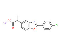Sodium 2-(4-chlorophenyl)benzoxazole-5-propionate