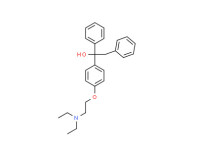 a-[4-[2-(diethylamino)ethoxy]phenyl]-a-phenylphenethyl alcohol