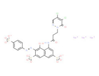 Trisodium 4-[[3-(4,5-dichloro-6-oxo-6H-pyridazin-1-yl)propionyl]amino]-5-hydroxy-6-[(4-sulphonatophenyl)azo]naphthalene-2,7-disulphonate