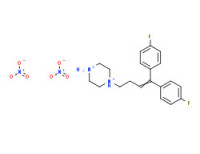 1-[4,4-bis(4-fluorophenyl)but-3-enyl]piperazinediylium dinitrate