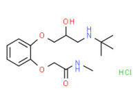 2-[2-[3-[(1,1-dimethylethyl)amino]-2-hydroxypropoxy]phenoxy]-N-methylacetamide monohydrochloride