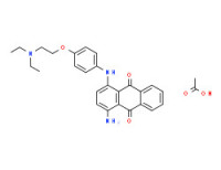 1-amino-4-[[4-[2-(diethylamino)ethoxy]phenyl]amino]anthraquinone monoacetate