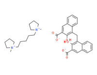 1,1'-(pentane-1,5-diyl)bis[1-methylpyrrolidinium] 4,4'-methylenebis[3-hydroxynaphthalene-2-carboxylate]