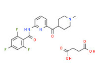 butanedioic acid, compd. with 2,4,6-trifluoro-n-(6-((1-methyl-4-piperidinyl)carbonyl)-2-pyridinyl)benzamide