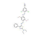 3,5-dichloro-4-[[4-[[2-(diethylamino)-4-phenylthiazol-5-yl]azo]-2,5-dimethoxyphenyl]azo]benzonitrile