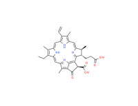 [3S-(3a,4ß,21ß]-21-carboxy-14-ethyl-4,8,13,18-tetramethyl-20-oxo-9-vinylphorbine-3-propionic acid