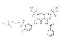 Trisodium 5-(benzoylamino)-4-hydroxy-3-[[4-methoxy-3-[[2-(sulphonatooxy)ethyl]sulphonyl]phenyl]azo]naphthalene-2,7-disulphonate