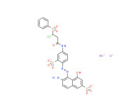 Lithium sodium 6-amino-5-[[4-[[3-chloro-1-oxo-3-(phenylsulphonyl)propyl]amino]-2-sulphonatophenyl]azo]-4-hydroxynaphthalene-2-sulphonate