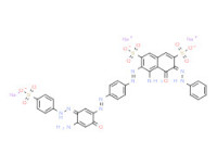 Trisodium 4-amino-3-[[4-[[4-amino-2-hydroxy-5-[(4-sulphonatophenyl)azo]phenyl]azo]phenyl]azo]-5-hydroxy-6-(phenylazo)naphthalene-2,7-disulphonate