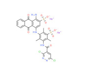 Disodium 1-amino-4-[3-[[(3,6-dichloropyridazin-4-yl)carbonyl]amino]-2,4,6-trimethyl-5-sulphonatoanilino]-9,10-dihydro-9,10-dioxoanthracene-2-sulphonate