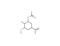 2-methyl-3-(methylthio)-5-(1-methylvinyl)cyclohexyl acetate