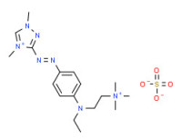1H-1,2,4-triazolium, 3(or 5)-[[4-[ethyl[2-(trimethylammonio)ethyl]amino]phenyl]azo]-1,4-dimethyl-, sulfate (1:1)