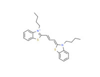 3-butyl-2-[3-(3-butyl-(3H)-benzothiazol-2-ylidene)propen-1-yl]benzothiazolium iodide