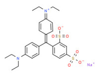 Hydrogen [4-[4-(diethylamino)-2',4'-disulphonatobenzhydrylidene]cyclohexa-2,5-dien-1-ylidene]diethylammonium, sodium salt