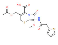 (6R)-3-(acetoxymethyl)-7-methoxy-8-oxo-7-(2-thienylacetamido)-5-thia-1-azabicyclo[4.2.0]oct-2-ene-2-carboxylic acid