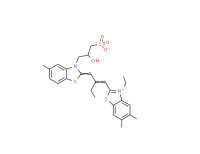 3-ethyl-2-[2-[[3-(2-hydroxy-3-sulphonatopropyl)-5-methyl-3H-benzothiazol-2-ylidene]methyl]but-1-enyl]-5,6-dimethylbenzothiazolium