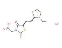 Sodium 5-[(3-ethylthiazolidin-2-ylidene)ethylidene]-4-oxo-2-thioxothiazolidin-3-acetate