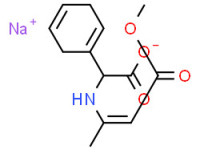 Sodium (Z)-a-[(3-methoxy-1-methyl-3-oxo-1-propenyl)amino]cyclohexa-1,4-diene-1-acetate