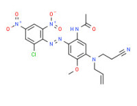 N-[5-[allyl(2-cyanoethyl)amino]-2-[(2-chloro-4,6-dinitrophenyl)azo]-4-methoxyphenyl]acetamide