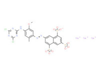 Trisodium 7-[[4-[(4,6-dichloro-1,3,5-triazin-2-yl)amino]-5-methoxy-2-methylphenyl]azo]naphthalene-1,3,5-trisulphonate