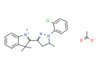 2-[1-(2-chlorophenyl)-4,5-dihydro-5-methyl-1H-pyrazol-3-yl]-1,3,3-trimethyl-3H-indolium acetate