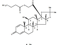 Pregna-1,4-diene-3,20-dione, 21-(3-carboxy-1-oxopropoxy)-11-hydroxy-16,17-[(1-methylethylidene)bis(oxy)]-, monosodium salt, (11ß,16a)-