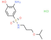 3-amino-4-hydroxy-N-(3-isopropoxypropyl)benzenesulfonamide hydrochloride