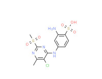 2-amino-4-[[5-chloro-6-methyl-2-(methylsulphonyl)-4-pyrimidinyl]amino]benzenesulphonic acid