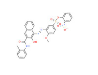 Nitrophenyl 3-[[2-hydroxy-3-[(2-methylphenyl)carbamoyl]-1-naphthyl]azo]-4-methoxybenzenesulphonate