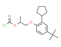 2-(4-tert-butyl-2-cyclopentylphenoxy)-1-methylethyl chloroformate