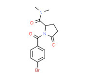 (±)-1-(4-bromobenzoyl)-N,N-dimethyl-5-oxopyrrolidine-2-carboxamide