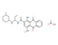 1-amino-9,10-dihydro-4-(methylamino)-N-[(3-methylcyclohexylamino)propyl]-9,10-dioxoanthracene-2-carboxamide monoacetate
