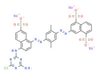 Trisodium 3-[[4-[[4-[(4-amino-6-chloro-1,3,5-triazin-2-yl)amino]-7-sulphonato-1-naphthyl]azo]-2,5-dimethylphenyl]azo]naphthalene-1,5-disulphonate