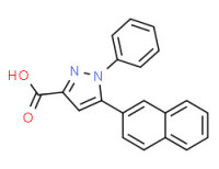 5-naphthalen-2-yl-1-phenylpyrazole-3-carboxylic acid