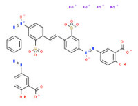 Tetrasodium 5-[[4-[2-[4-[[4-[(3-carboxylato-4-hydroxyphenyl)azo]phenyl]-NNO-azoxy]-2-sulphonatophenyl]vinyl]-3-sulphonatophenyl]-ONN-azoxy]salicylate