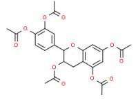 2-[3,4-bis(acetoxy)phenyl]-3,4-dihydro-2H-1-benzopyran-3,5,7-triyl triacetate