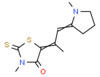 3-methyl-5-[1-methyl-2-(1-methylpyrrolidin-2-ylidene)ethylidene]rhodanine