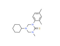 5-(cyclohexyl)tetrahydro-3-methyl-1-(2,4-xylyl)-1,3,5-triazine-2(1H)-thione