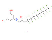 (4,4,5,5,6,6,7,7,8,8,9,9,10,10,11,11,11-heptadecafluoro-2-hydroxyundecyl)bis(2-hydroxyethyl)methylammonium iodide