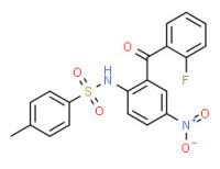 N-[2-(o-fluorobenzoyl)-4-nitrophenyl]-p-toluenesulphonamide