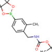 tert-butyl 2-methyl-4-(4,4,5,5-tetramethyl-1,3,2-dioxaborolan-2-yl)benzylcarbamate