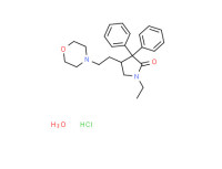2-Pyrrolidinone, 1-ethyl-4-[2-(4-morpholinyl)ethyl]-3,3-diphenyl-, monohydrochloride, monohydrate