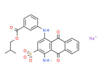 Sodium 1-(2-methylpropyl) 3-[(4-amino-9,10-dihydro-9,10-dioxo-3-sulphonato-1-anthracenyl)amino]benzoate