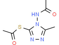 S-[4-(acetylamino)-5-methyl-4H-1,2,4-triazol-3-yl] ethanethioate