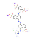 Tetrasodium 2-[[4-[[4-[(4-amino-6-chloro-1,3,5-triazin-2-yl)amino]-5-sulphonato-1-naphthyl]azo]-7-sulphonato-1-naphthyl]azo]benzene-1,4-disulphonate