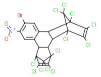 10-bromo-1,2,3,4,5,6,7,8,13,13,14,14-dodecachloro-1,4,4a,4b,5,8,8a,12b-octahydro-11-nitro-1,4-5,8-dimethanotriphenylene